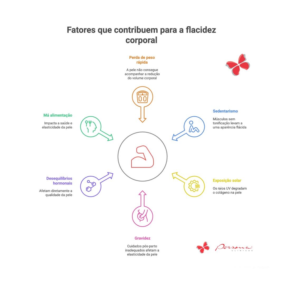 São várias as causas da flacidez corporal