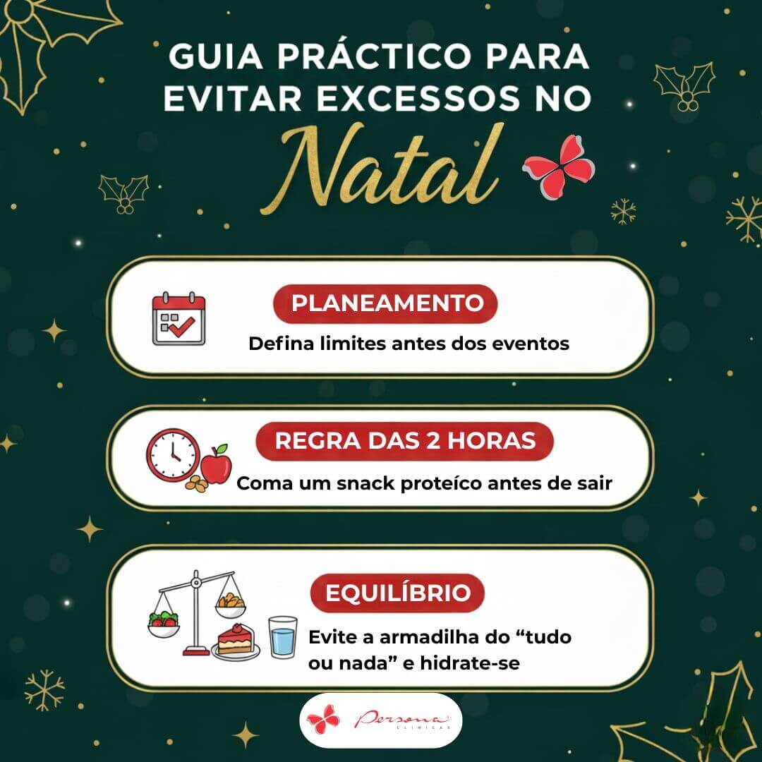 Estratégias simples para evitar excessos nos eventos de Natal.