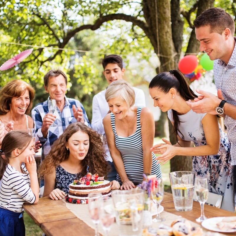 Evento de aniversário em família