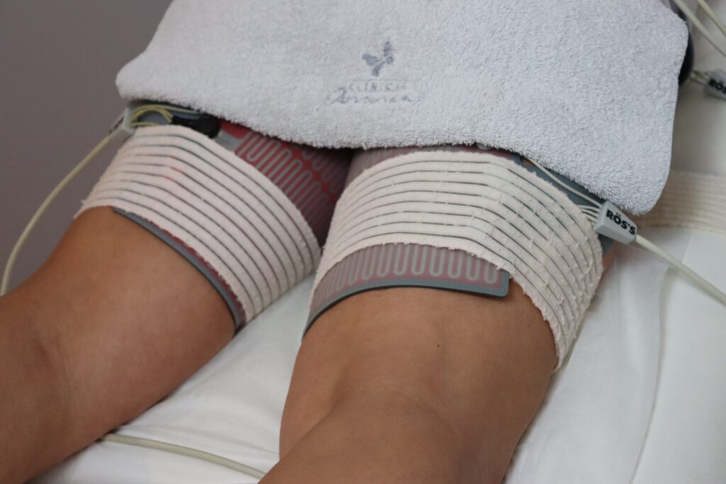 Equipamento Trim III em funcionamento. Permite programas distintos: só reafirmantes, combinados com perda de gordura, direccionados para gordura fibrosa.