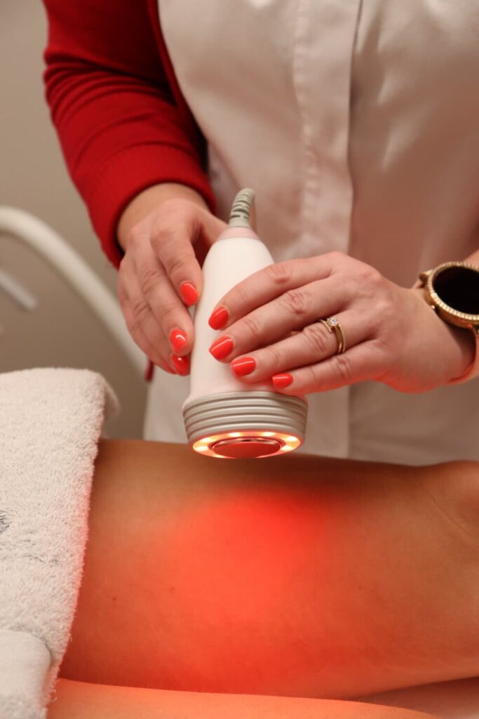 HimFU ultrassom utilizado para tratamento de lipoaspiração não-invasiva.